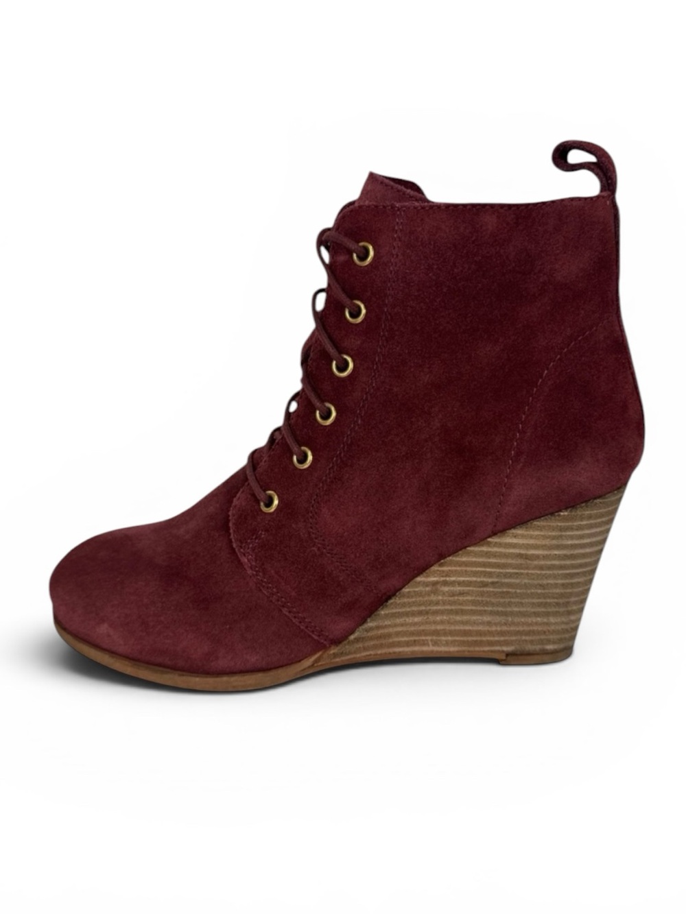 Diba Blake Women's 8M Suede Bootie Boot Burgundy‎ NWOB
